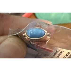 KEEP Collective December Birth Stone Blue Rose Gold Charm Slider NEW NIP